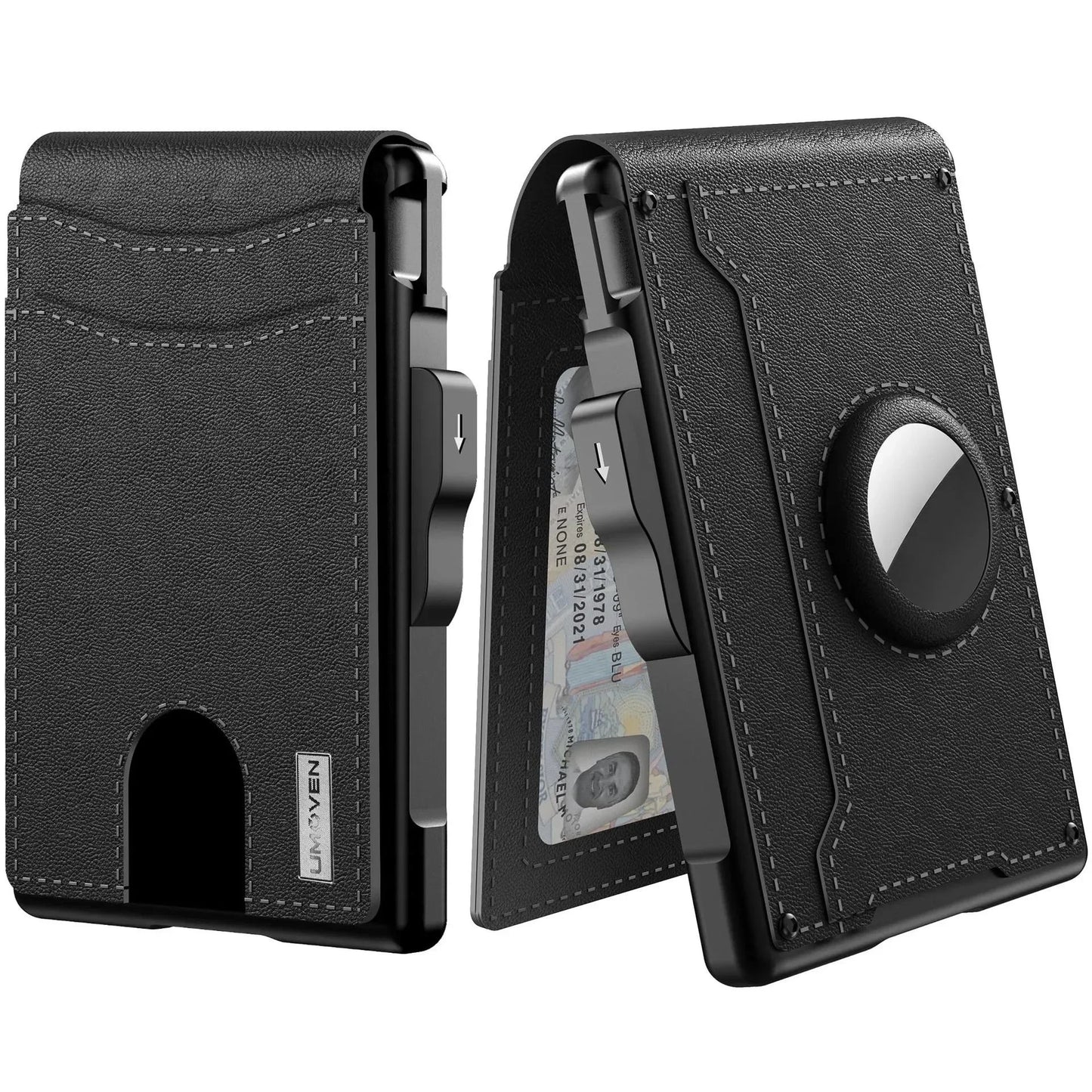Elevate Your Style with the RFID Anti-Theft Metal Card Box and High-End Wallet for Men - Integrated Magnetic Card Holder