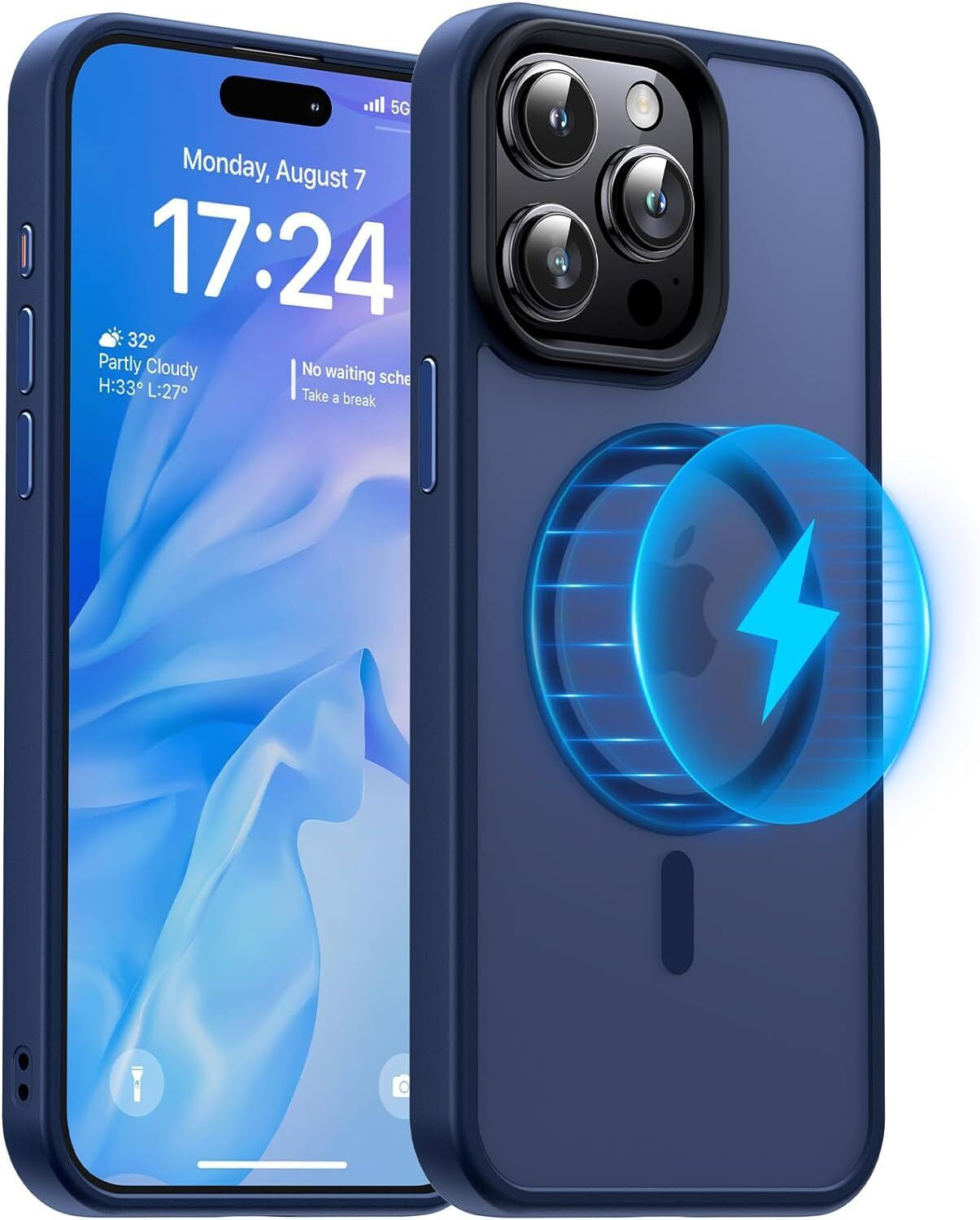 For Iphone 17 16 15 14 13 12 Pro Max Air Frosted Case Mag Safe Shockproof Cover