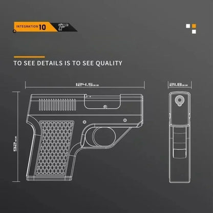 Introducing the 2024 Clip Gun Butane Gas Lighter - A Stylish Windproof Jet Flame Cigarette Holder for Men (No Gas Included)