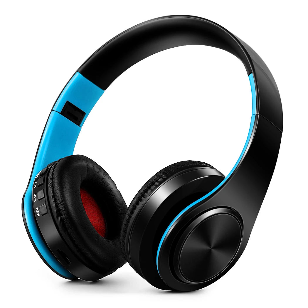 Stylish Gold Wireless Bluetooth Headphones with Built-In MIC - Perfect Gift for Men, Compatible with Android and iOS Devices