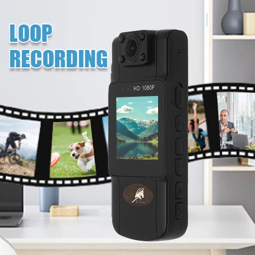 Capture Every Moment with the Mini Body Camera - 1080P Infrared Night Vision & Motion Detection