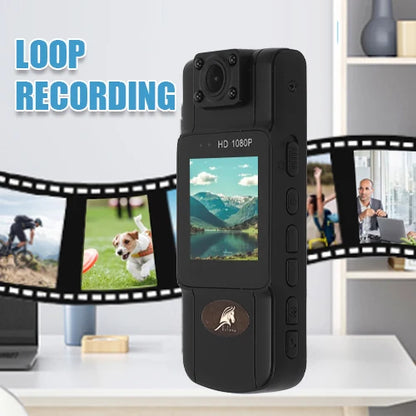 Capture Every Moment with the Mini Body Camera - 1080P Infrared Night Vision & Motion Detection