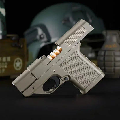 Introducing the 2024 Clip Gun Butane Gas Lighter - A Stylish Windproof Jet Flame Cigarette Holder for Men (No Gas Included)
