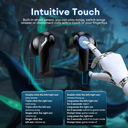 Experience Unmatched Sound Quality with the XT53 Wireless Bluetooth 5.4 Earbuds - Waterproof, LED Display, and Gaming-Grade Performance!
