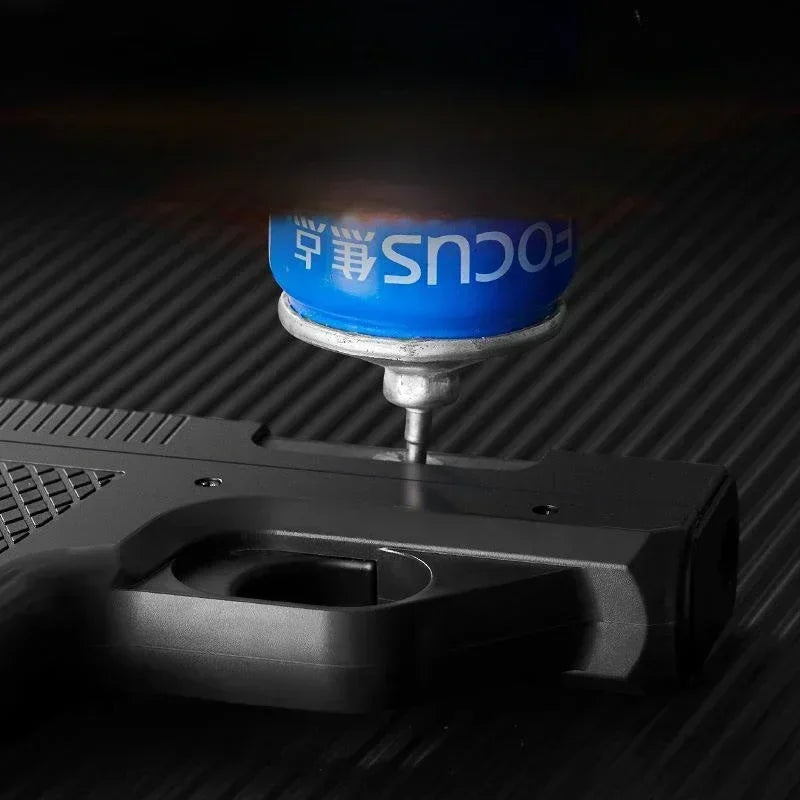 Introducing the 2024 Clip Gun Butane Gas Lighter - A Stylish Windproof Jet Flame Cigarette Holder for Men (No Gas Included)