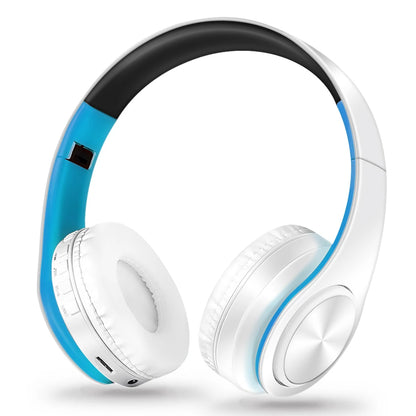 Stylish Gold Wireless Bluetooth Headphones with Built-In MIC - Perfect Gift for Men, Compatible with Android and iOS Devices