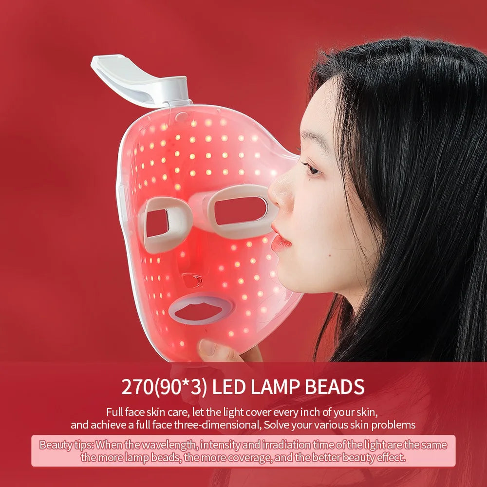 Revitalize Your Skin with the Wireless 7-Color LED Face Mask - Anti-Aging, Acne Repair & Rejuvenation!