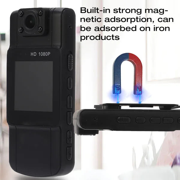 Capture Every Moment with the Mini Body Camera - 1080P Infrared Night Vision & Motion Detection
