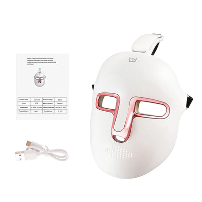 Revitalize Your Skin with the Wireless 7-Color LED Face Mask - Anti-Aging, Acne Repair & Rejuvenation!